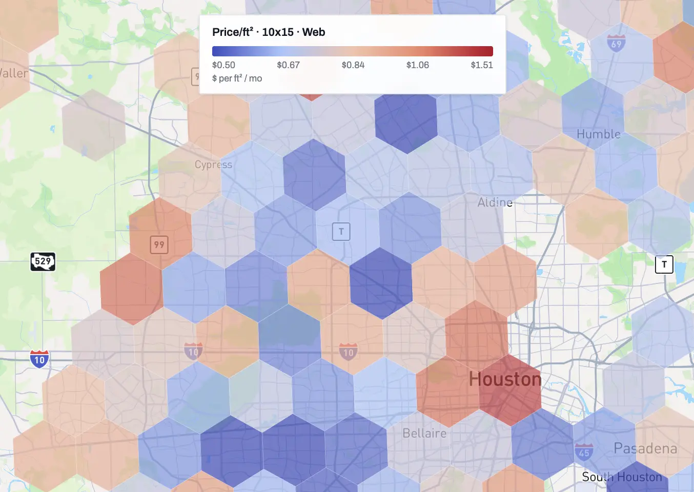 Unit Rate Heat Map: See Market Rates at a Glance